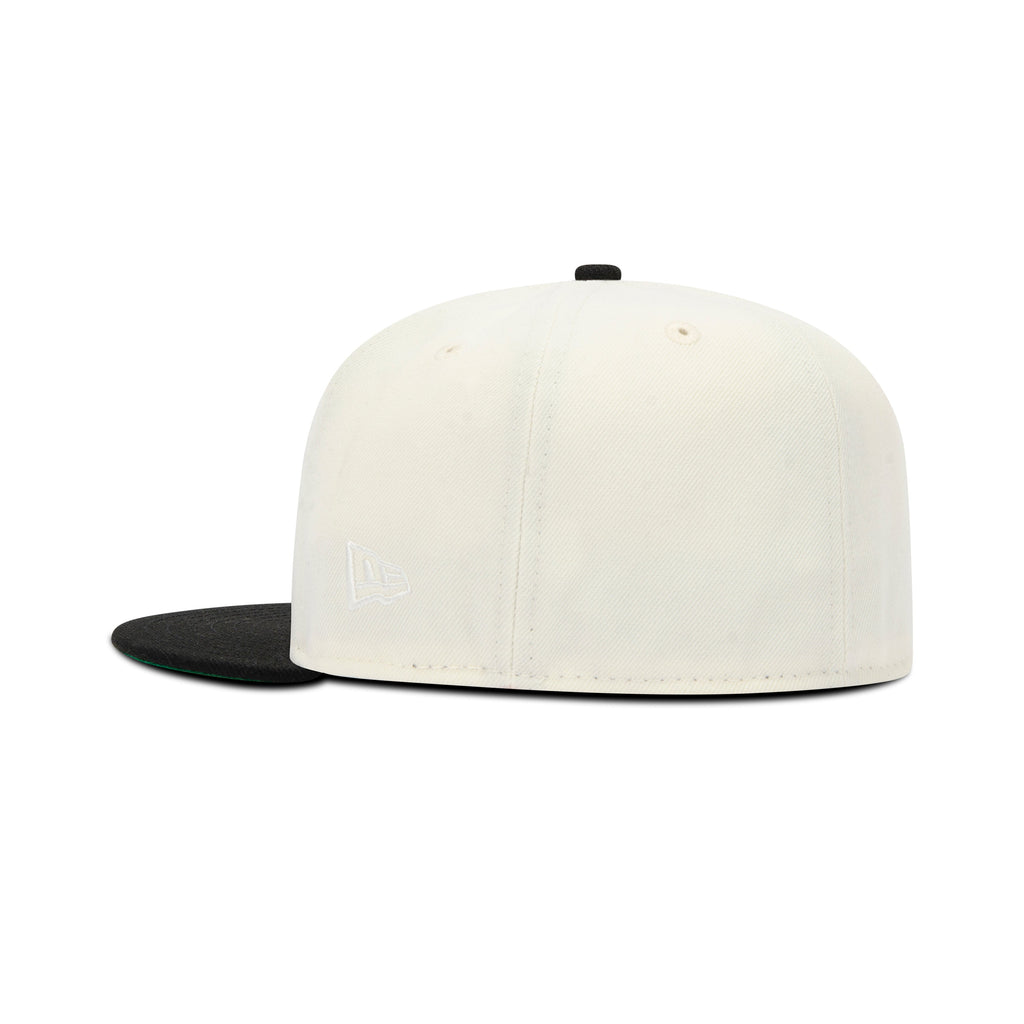 New Era New York Yankees Fitted Green Bottom "Cream Black" (Statue of Liberty & 75Th World Series Embroidery)