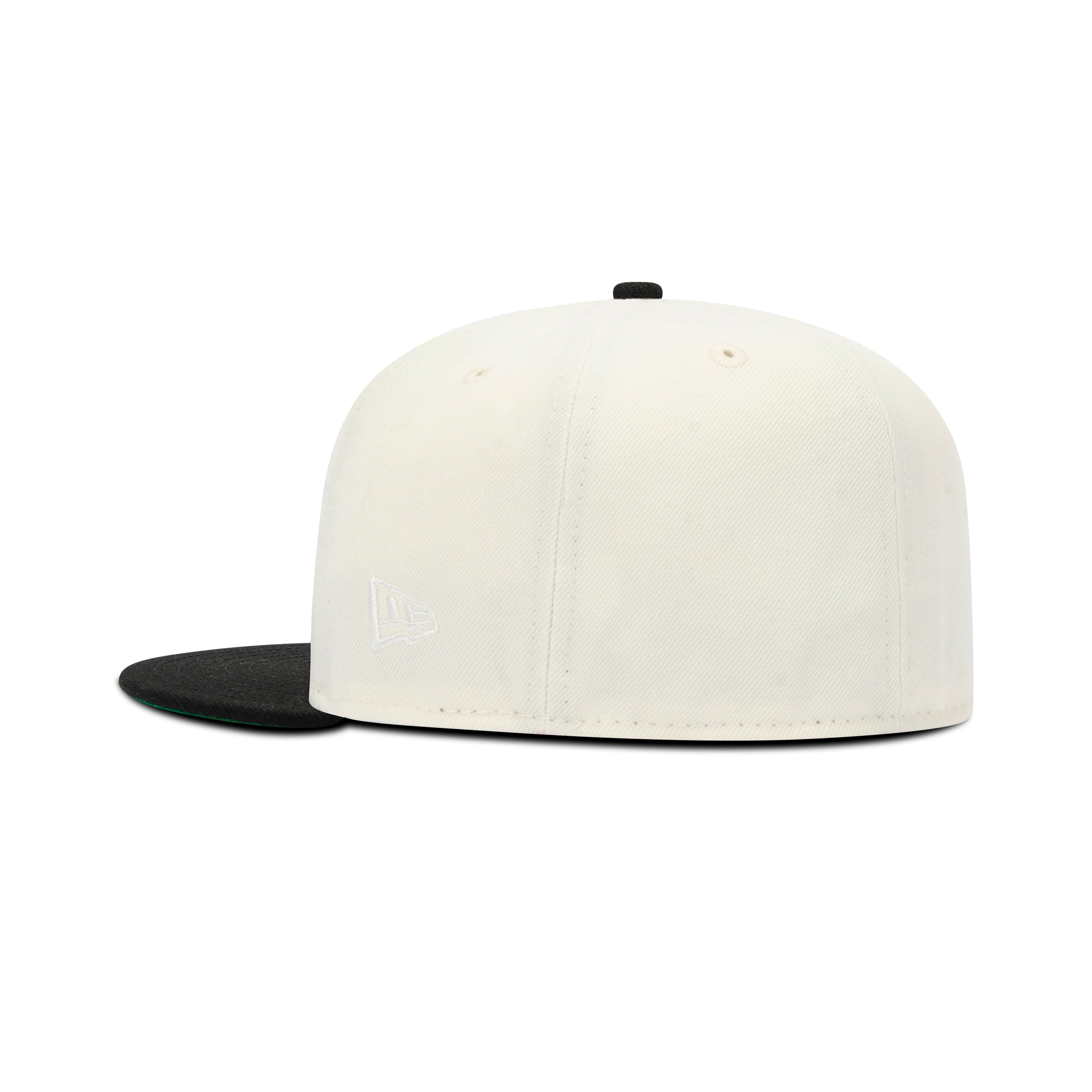 New Era New York Yankees Fitted Green Bottom "Cream Black" (Statue of Liberty & 75Th World Series Embroidery)