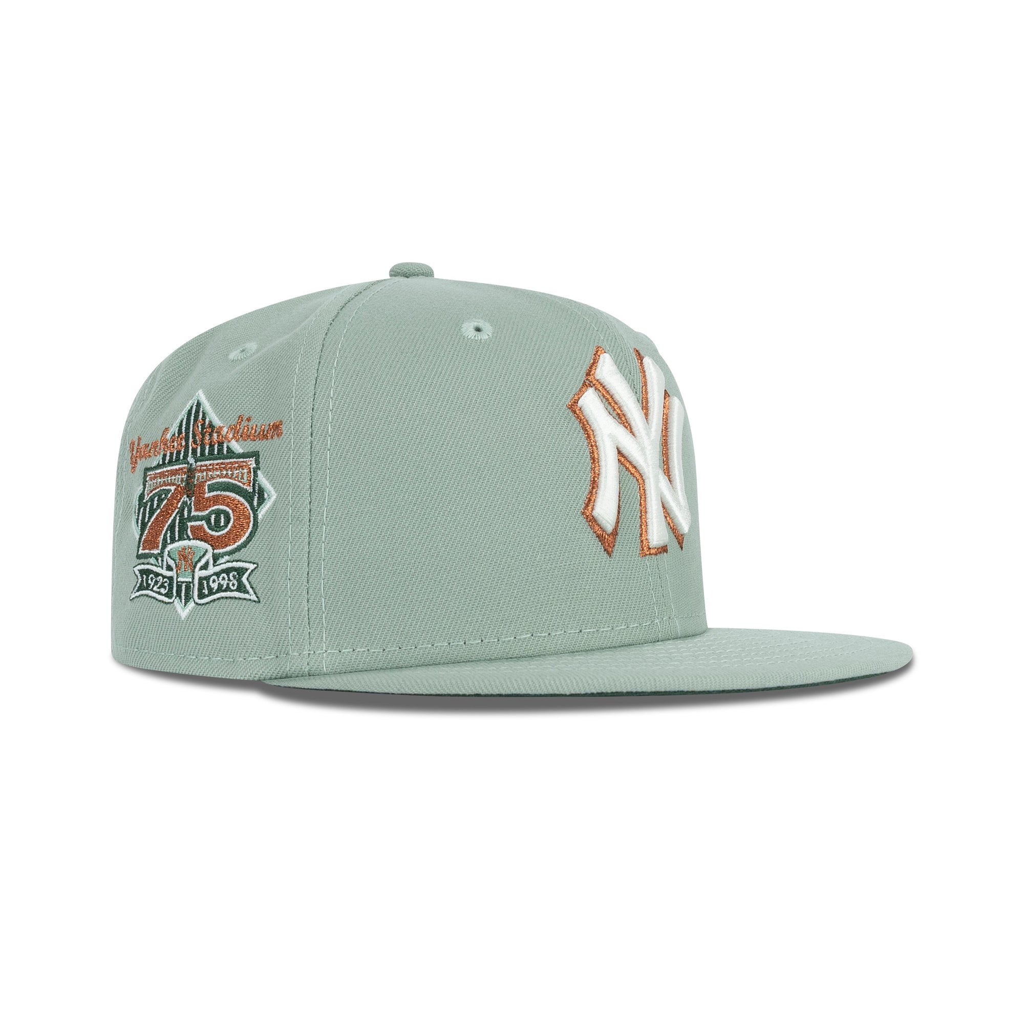 New Era New York Yankees Fitted Green Bottom "Everest Cilantro Ivory Copper" (1923-1998 75th Yankee Stadium Embroidery)