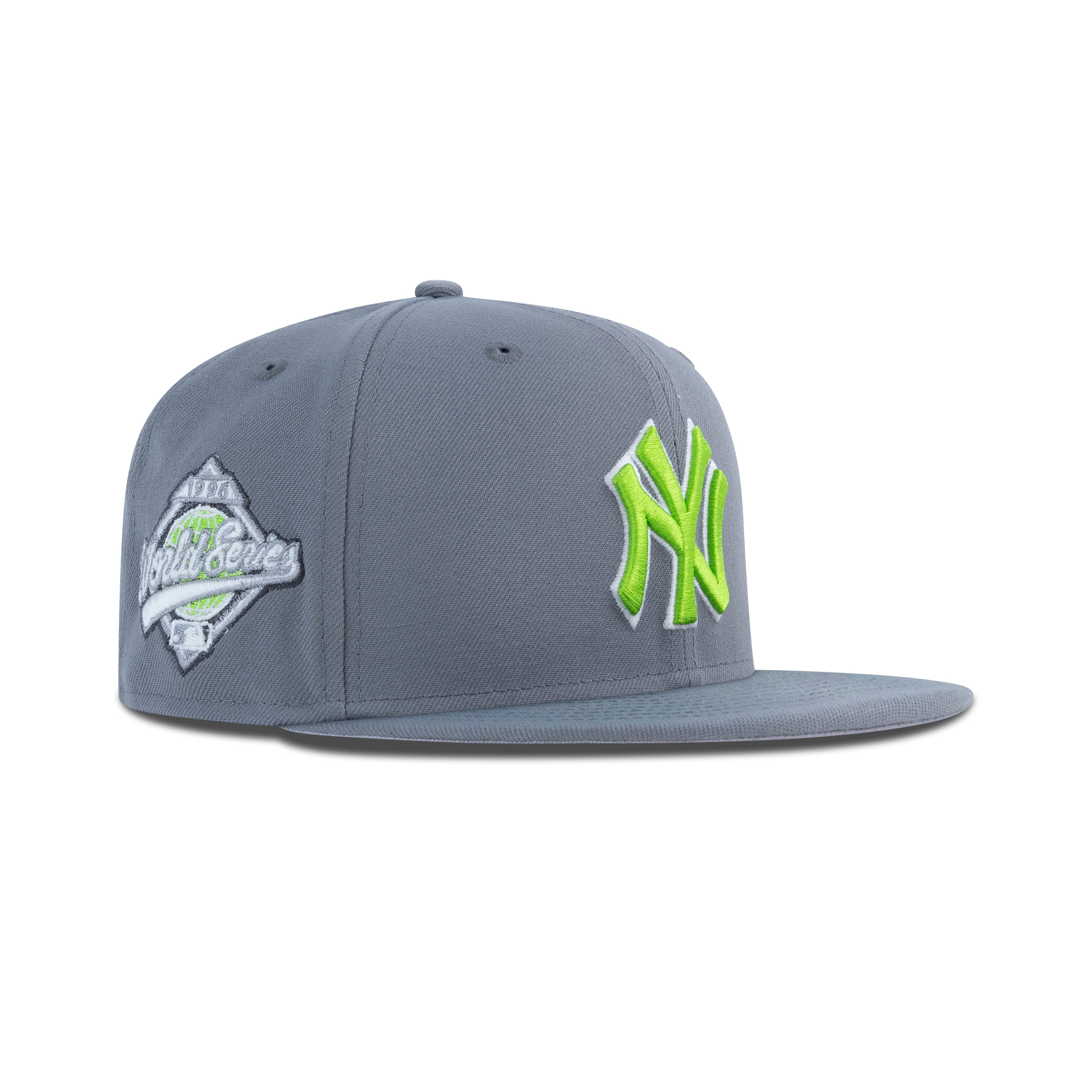 New Era New York Yankees Fitted Grey Bottom "Storm Grey Erin Green White" (1996 World Series Embroidery)