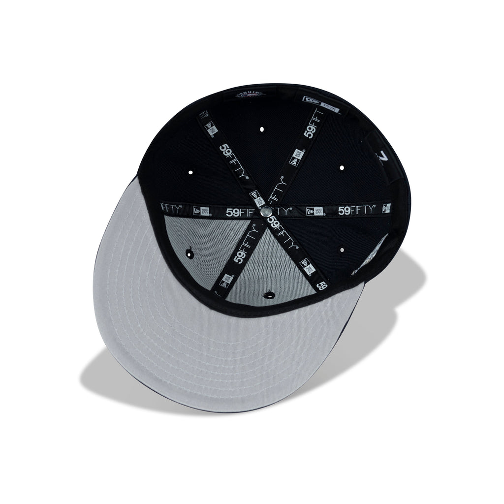 New Era New York Yankees Fitted Grey Bottom "Navy White" (Derek Jeter Embroidery)