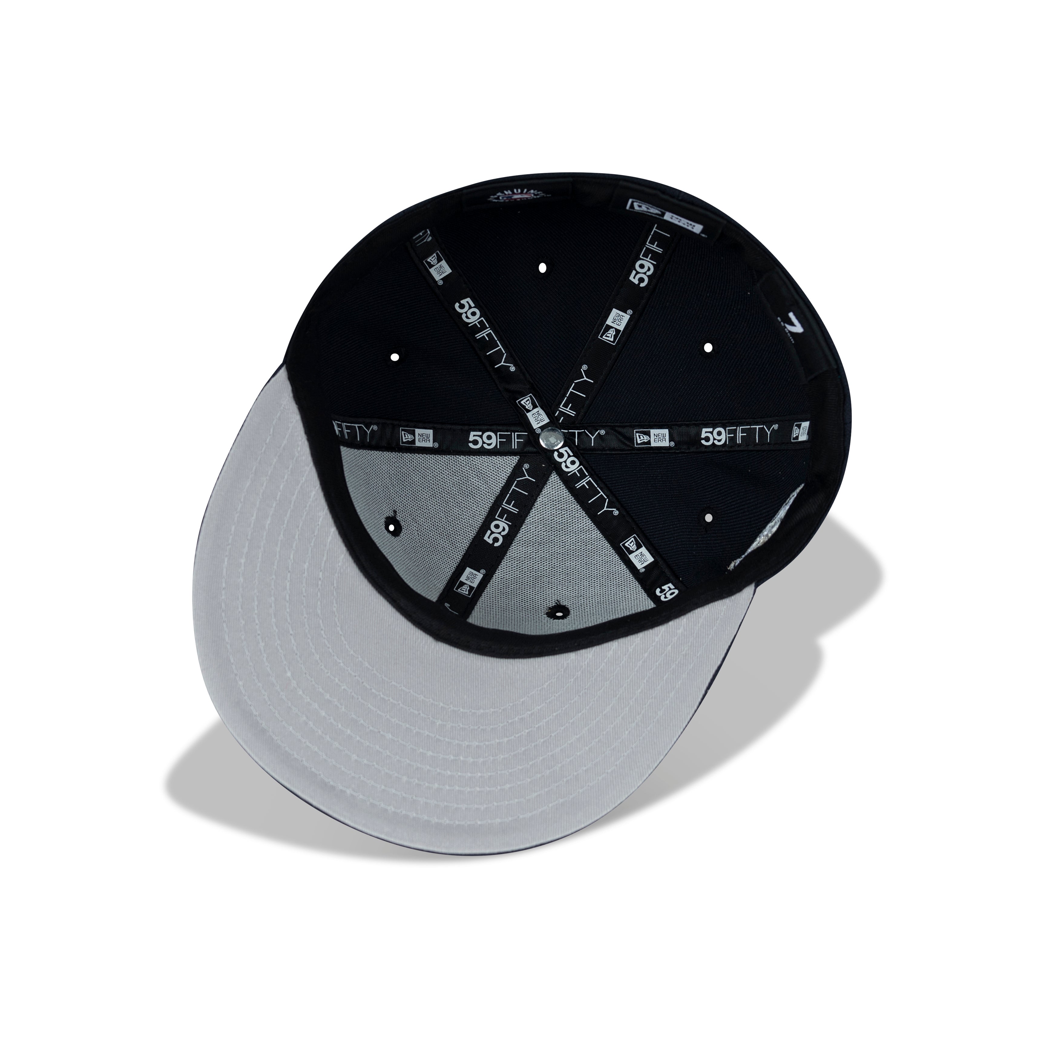 New Era New York Yankees Fitted Grey Bottom "Navy White" (Derek Jeter Embroidery)