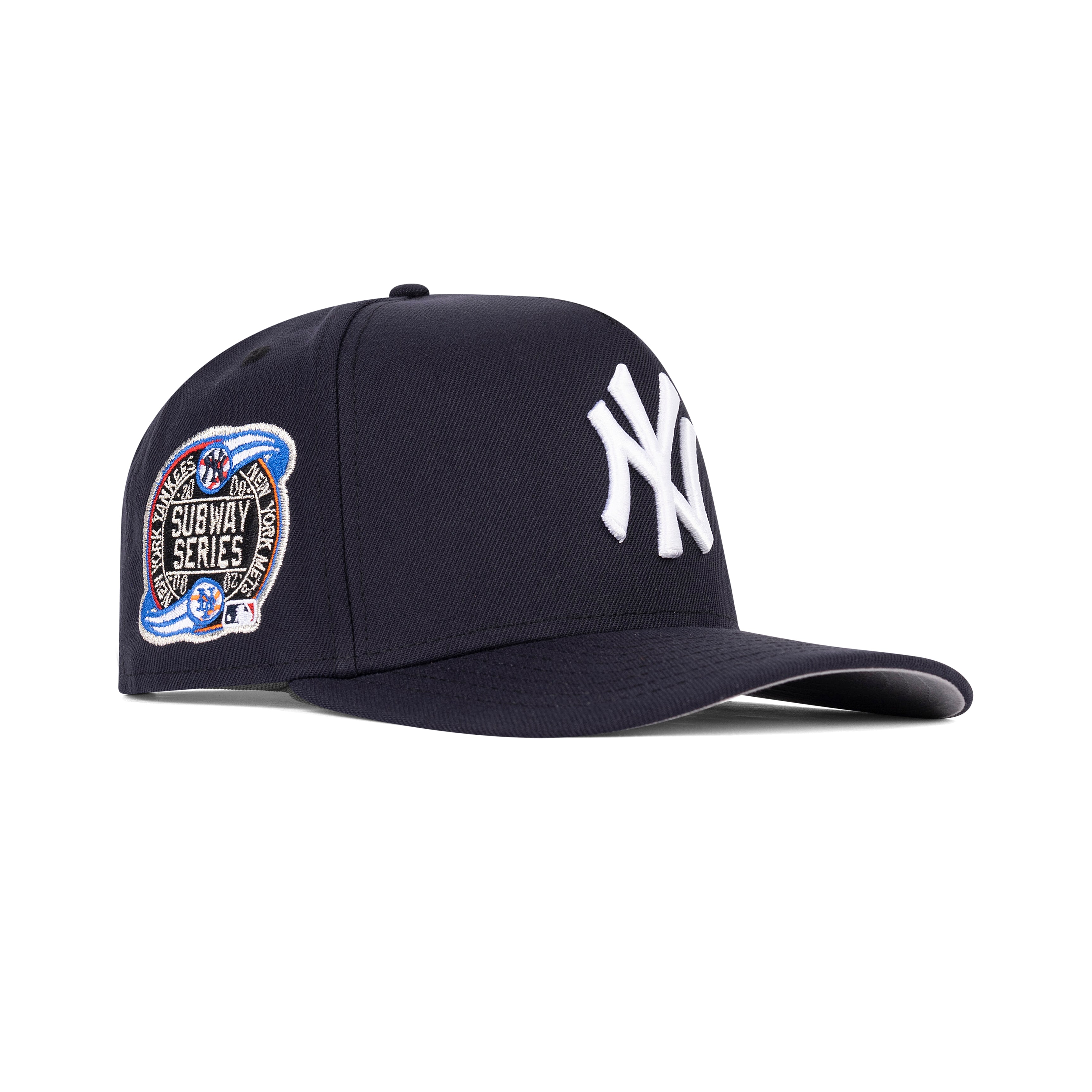 New Era New York Yankees A-Frame Snapback Grey Bottom "Navy White" (2000 Subway Series Embroidery)