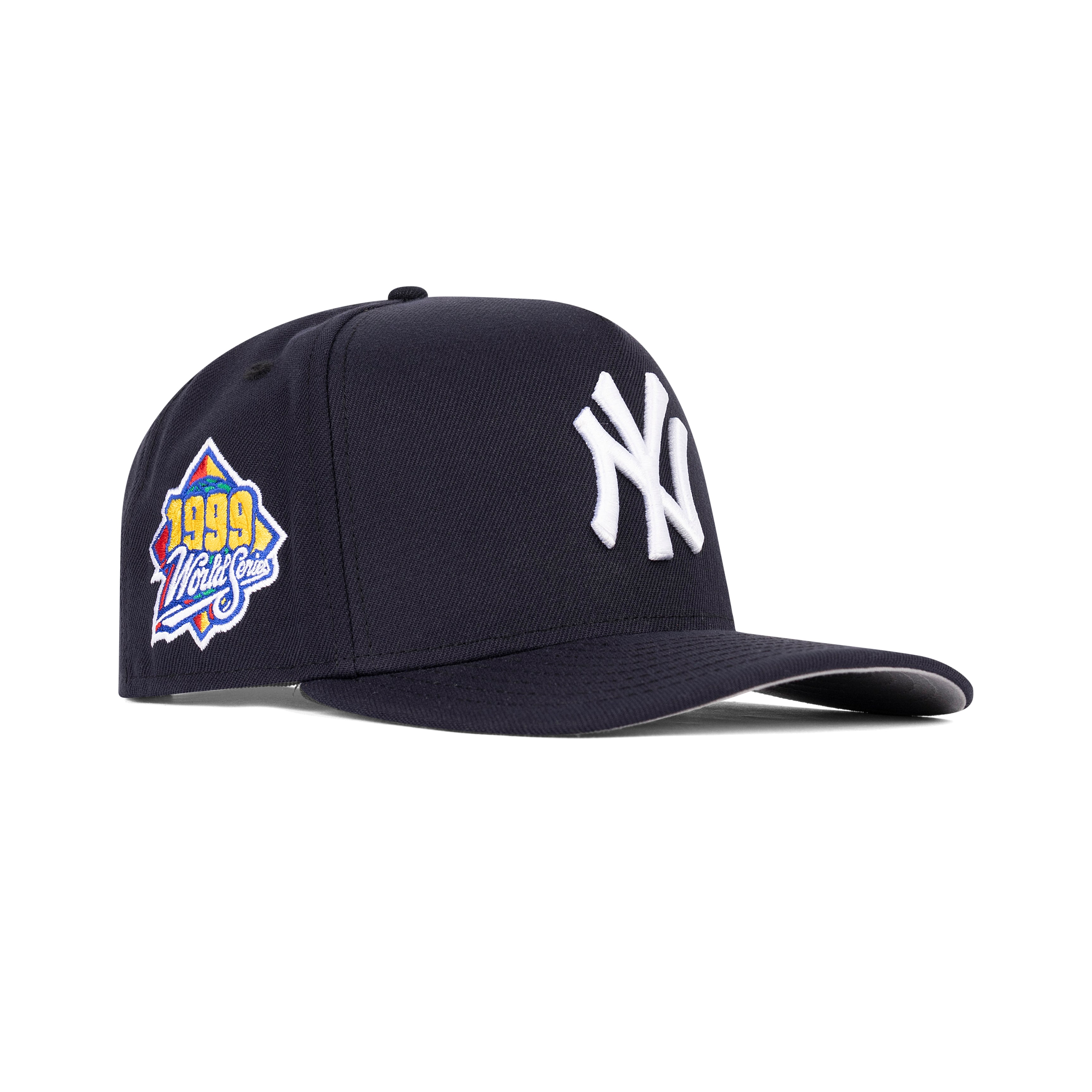 New Era New York Yankees A-Frame Snapback Grey Bottom "Navy White" (1999 World Series Embroidery)
