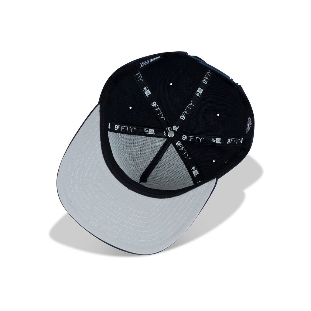 New Era New York Yankees A-Frame Snapback Grey Bottom "Navy White Silver" (2024 World Series Embroidery)