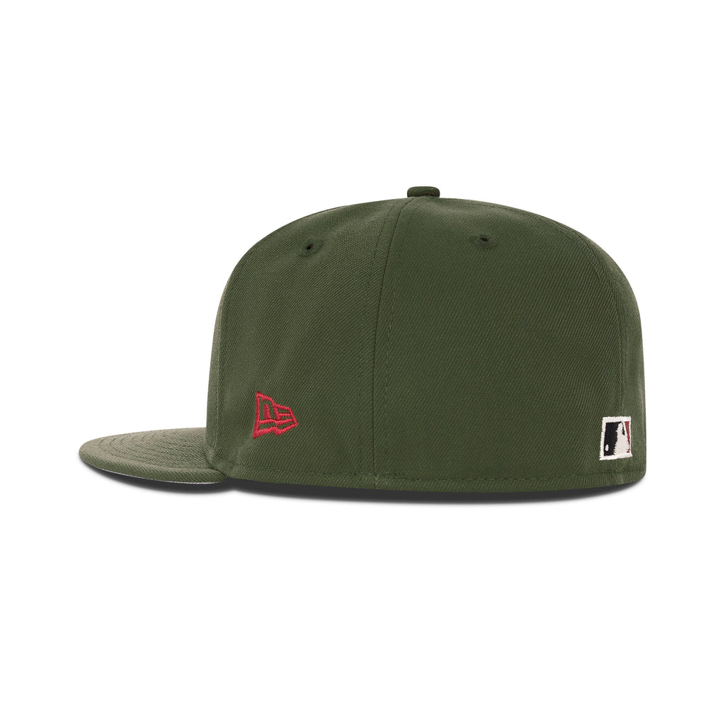 New Era New York Yankees Fitted Grey Bottom "Olive Ivory Russet" (2000 World Series Embroidery)