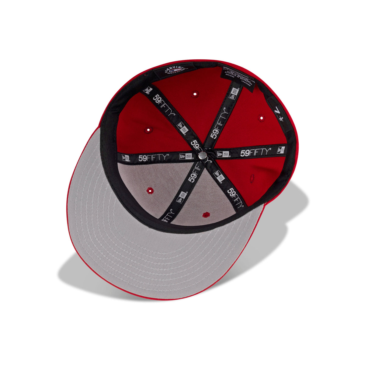 New Era New York Yankees  Fitted Grey Bottom "Red Black"