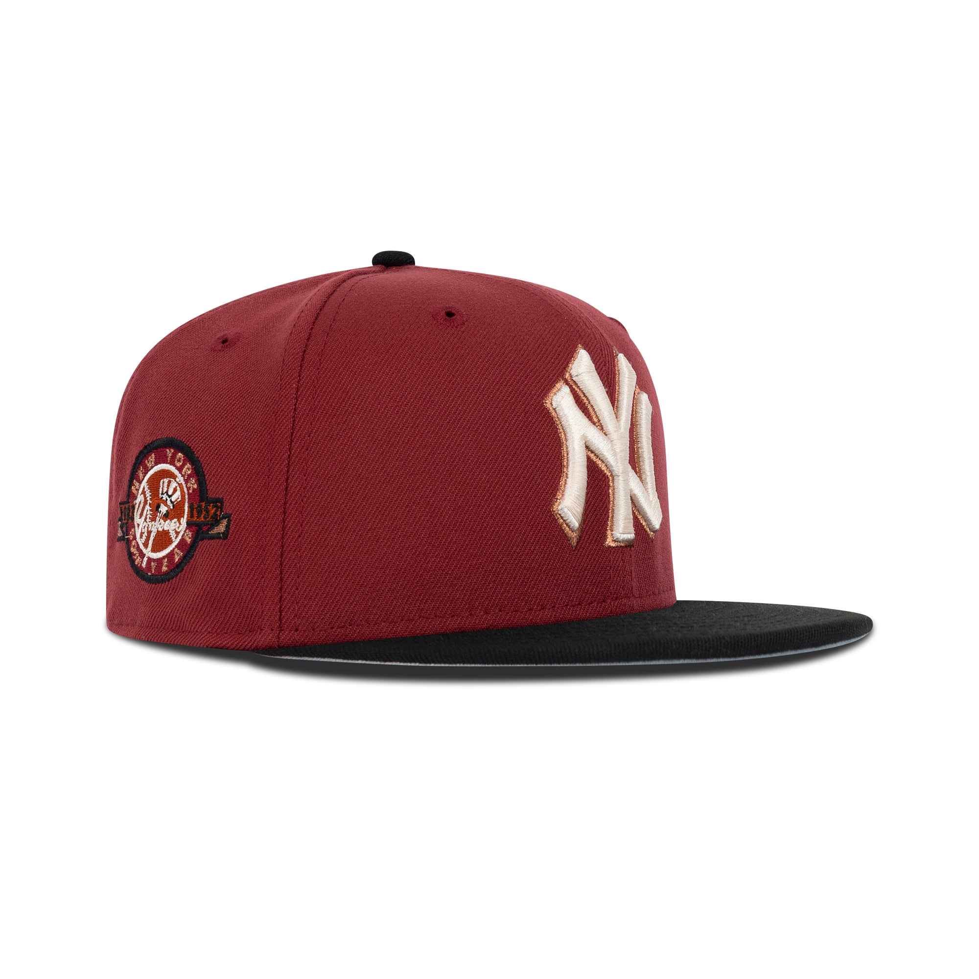 New Era New York Yankees Fitted Grey Bottom "Brick Red Black Copper" (1903-1952 50th Year Embroidery)