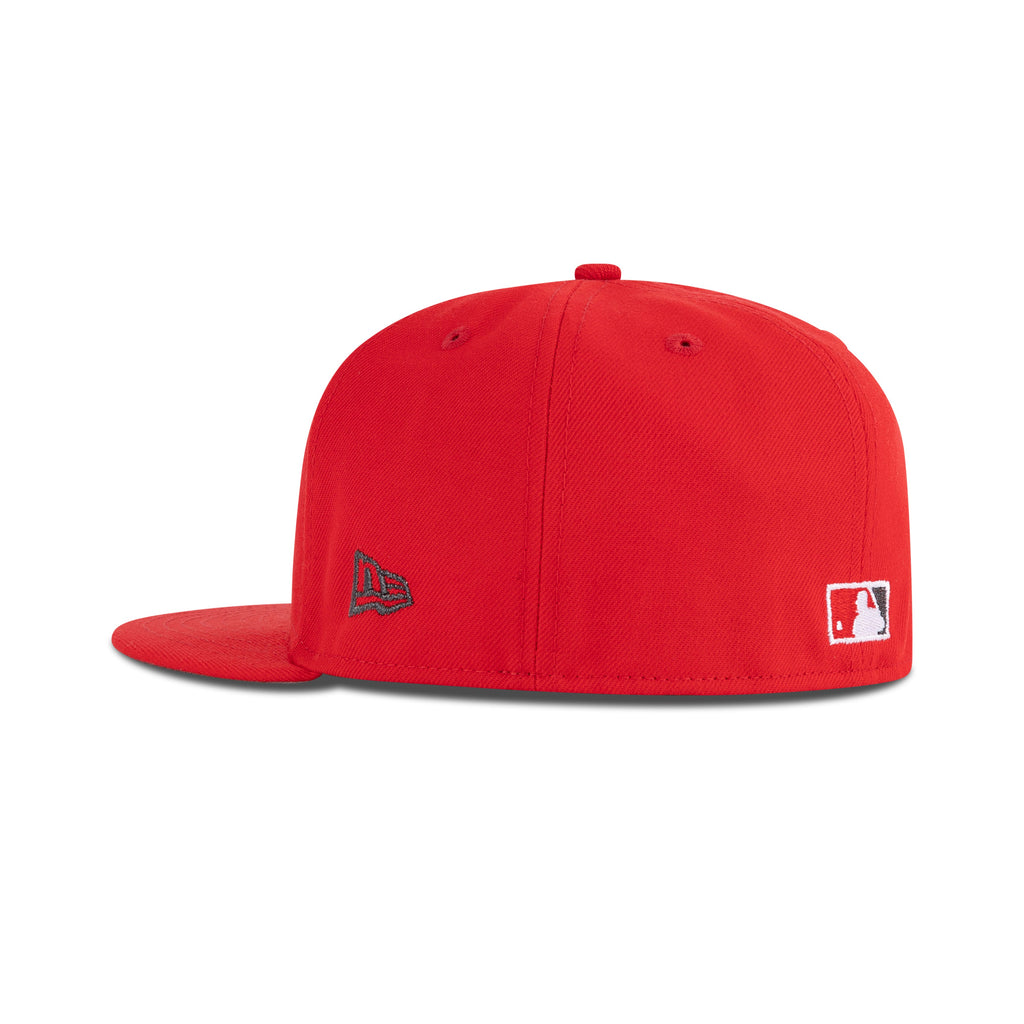New Era New York Yankees Fitted Grey Bottom "Front Door Red Black White" (2000 World Series Embroidery)