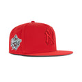 New Era New York Yankees Fitted Grey Bottom "Red Metallic Red" (1998 World Series Embroidery)