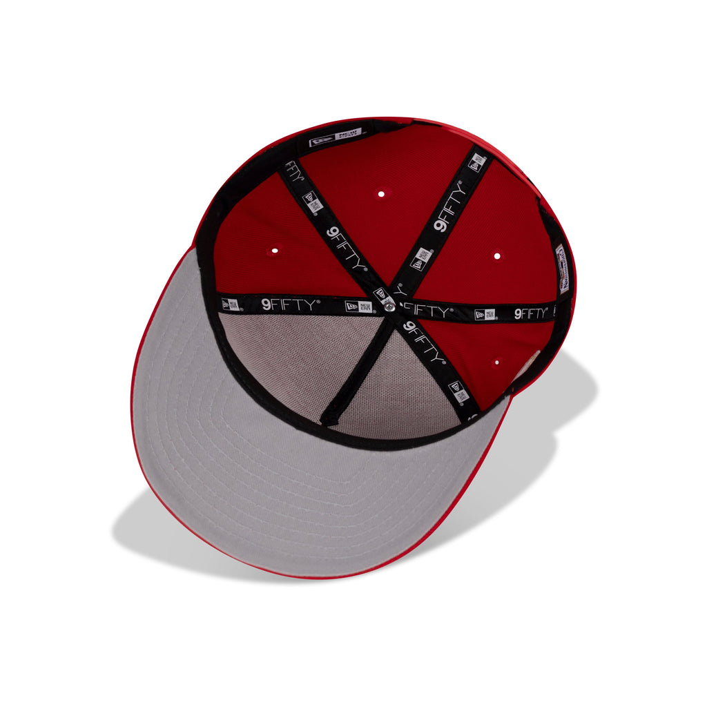 New Era New York Yankees A-Frame Snapback Grey Bottom "Scarlet Red White" (1952 World Series Embroidery)