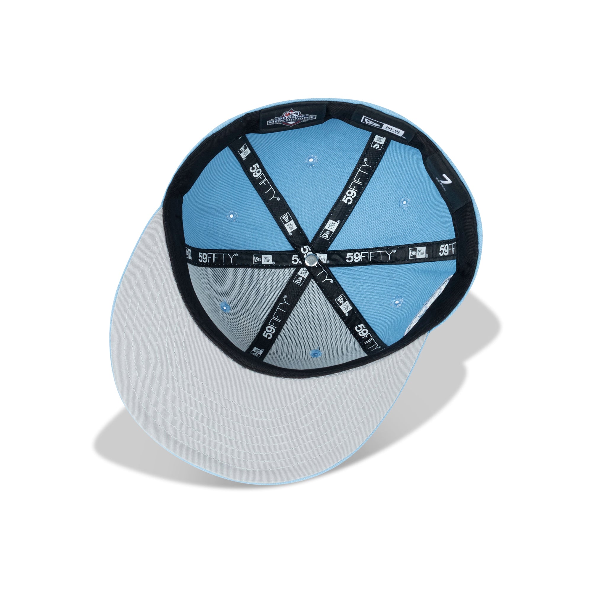 New Era Hartford Yard Goats Fitted Grey Bottom "Sky Silver" (Hartford Yard Goats Embroidery)