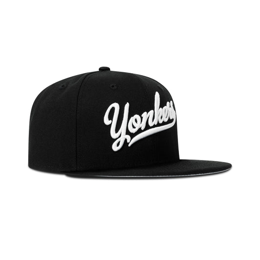 New Era Yonkers NY Fitted Grey Bottom "Black White"