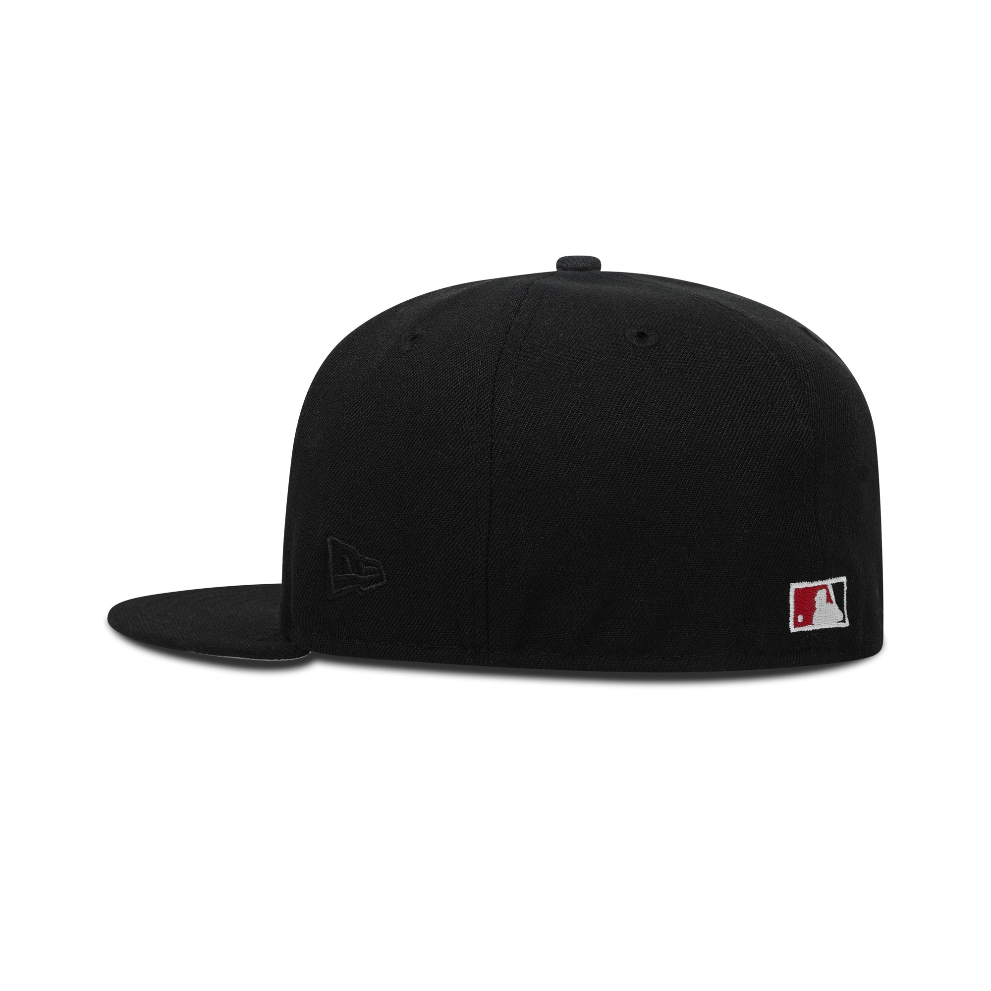 New Era NYY Vs. NYM Fitted Grey Bottom "Black Royal Orange" (2000 Subway Series Embroidery)