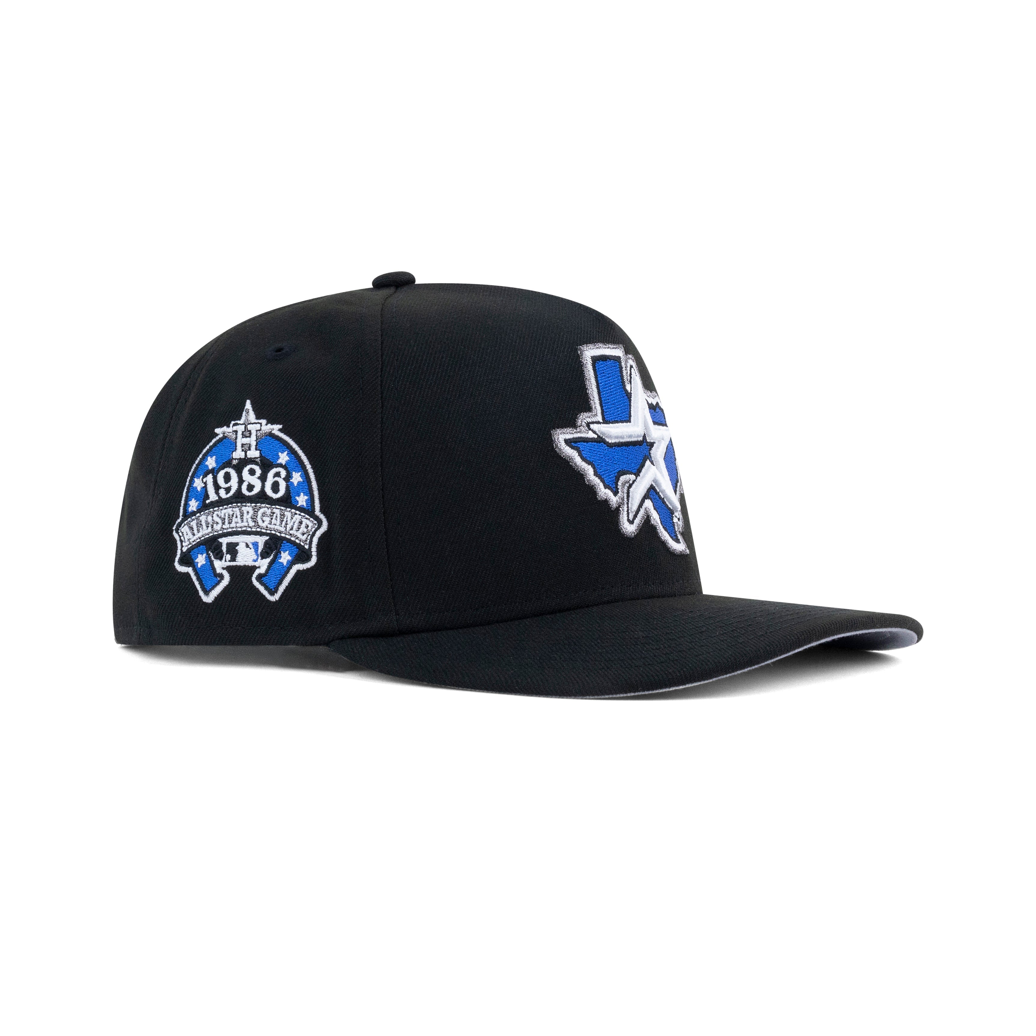 New Era Houston Astros A-Frame Snapback Grey Bottom Black Sapphire Metallic Pewter - Photo 1