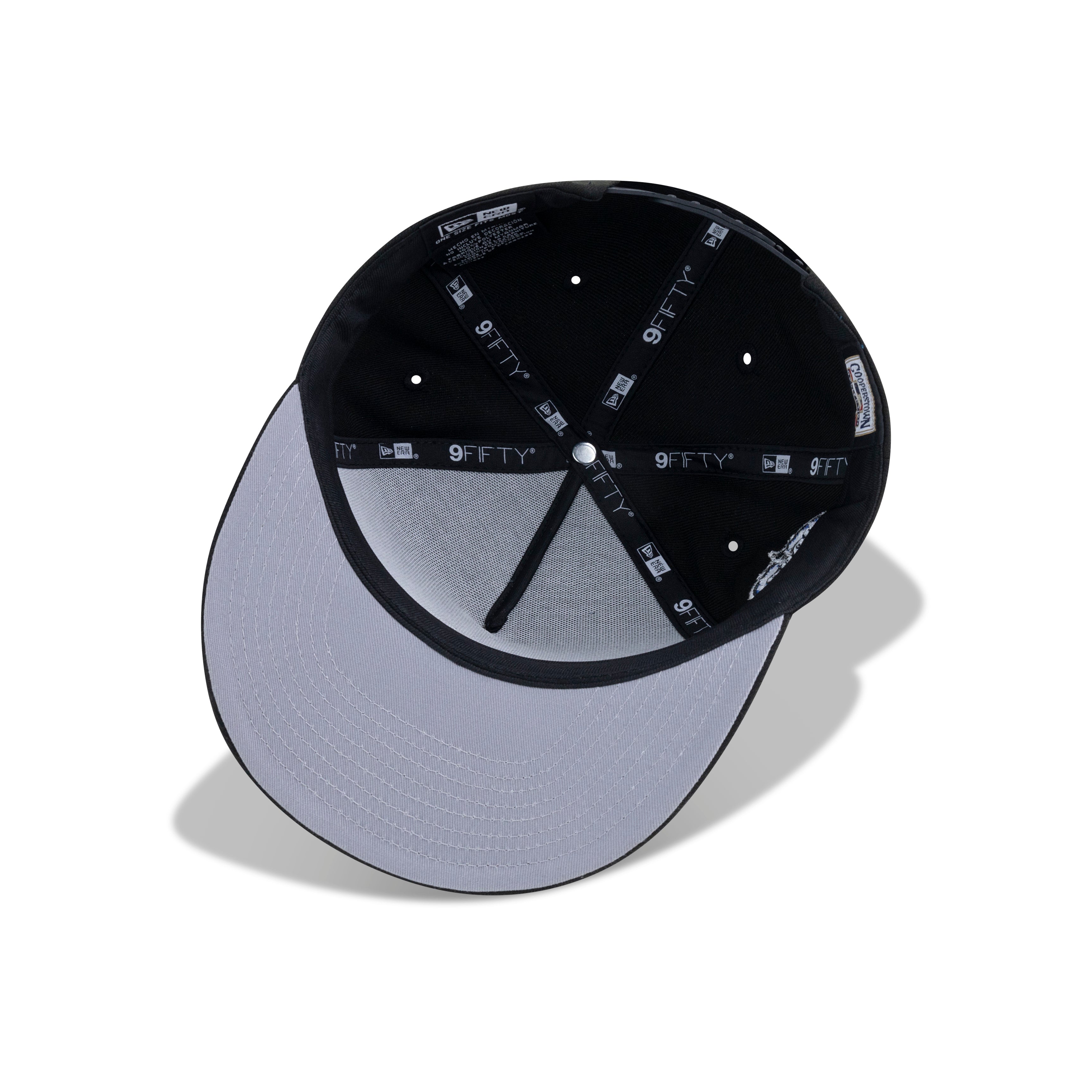 New Era Houston Astros A-Frame Snapback Grey Bottom Black Sapphire Metallic Pewter - Undervisor