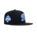 New Era Los Angeles Dodgers Fitted Grey Bottom Black Sapphire Metallic Pewter Back To Back - Photo 1