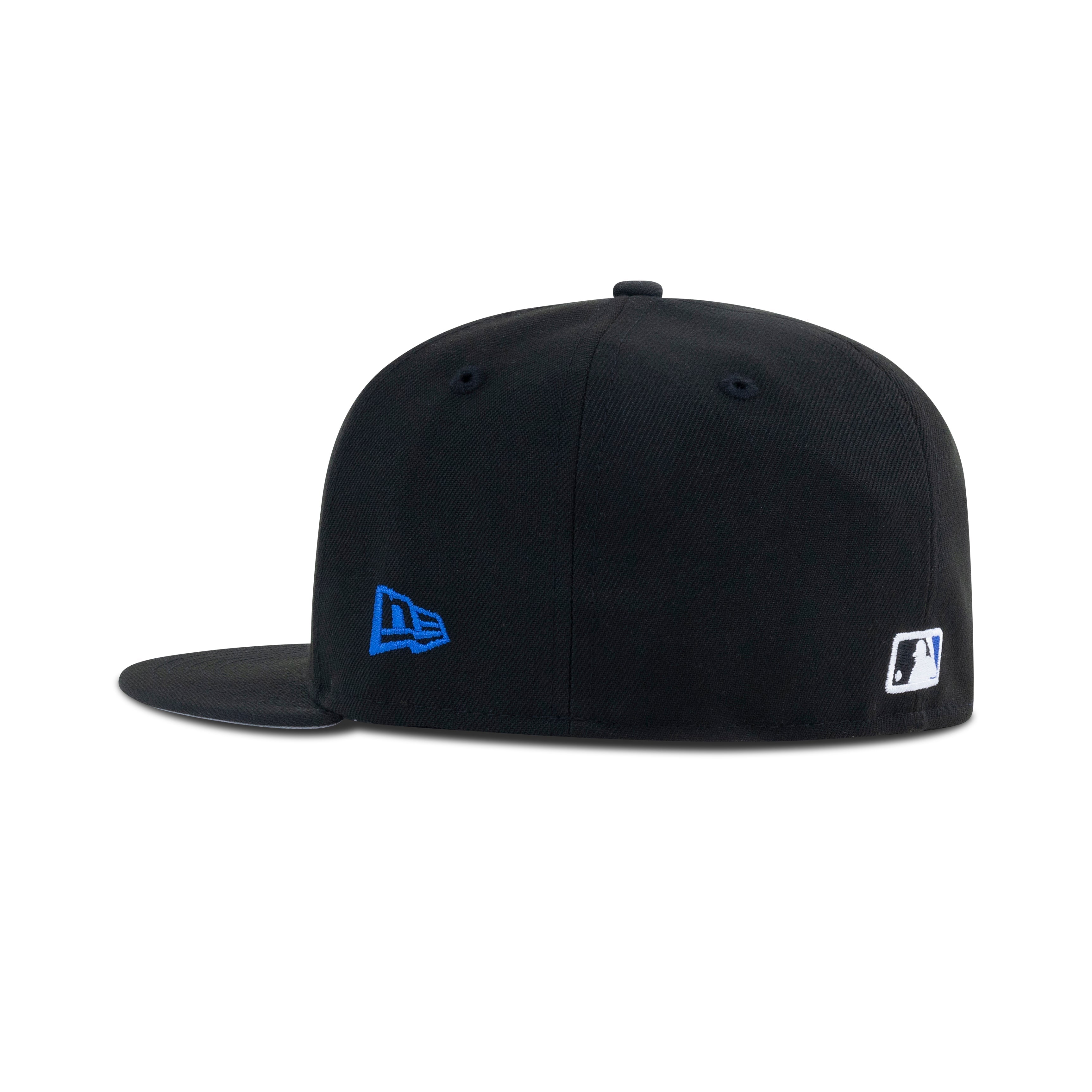 New Era Los Angeles Dodgers Fitted Grey Bottom Black Sapphire Metallic Pewter Back To Back - Photo 2