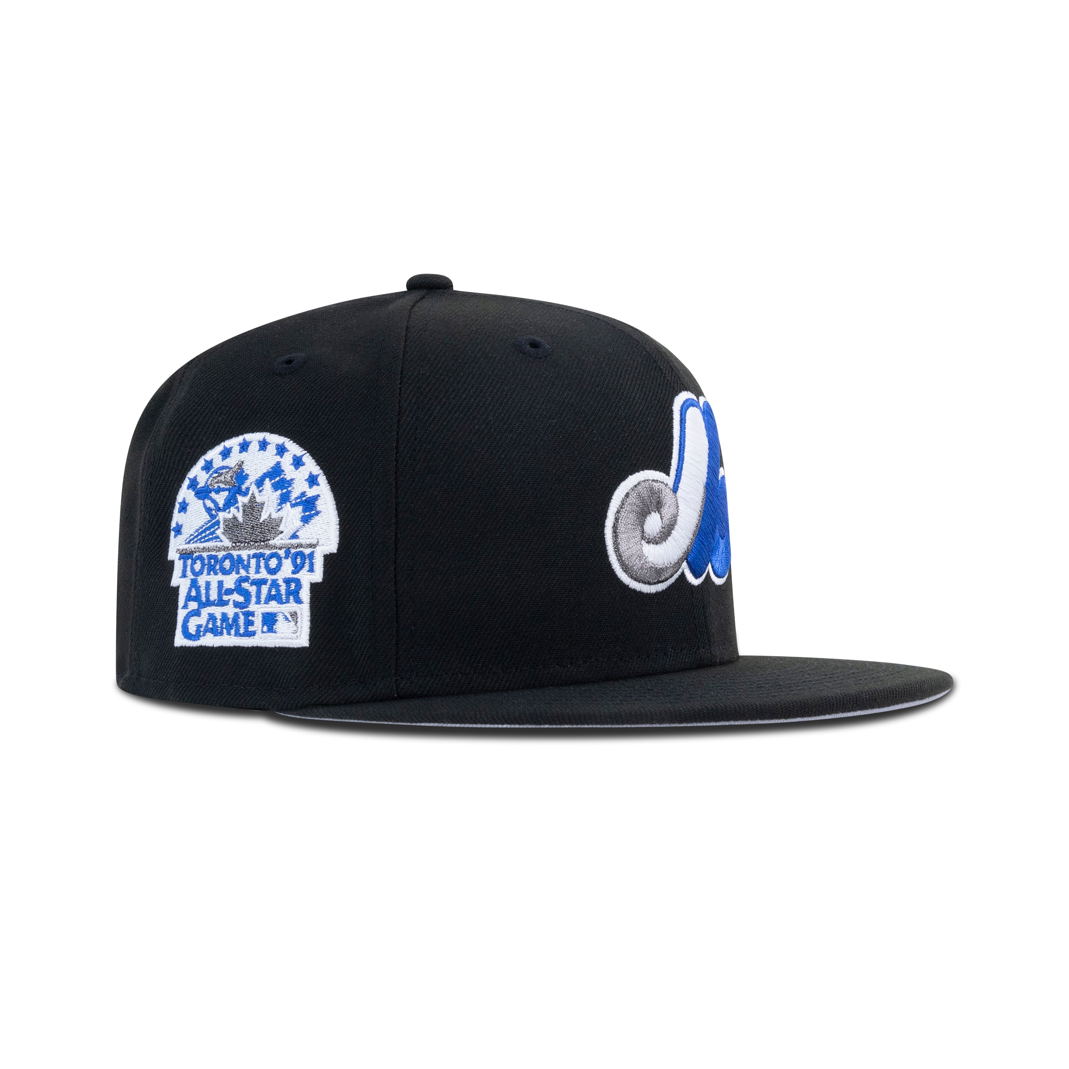 New Era Montreal Expos Fitted Grey Bottom Black Sapphire Metallic Pewter - Photo 1