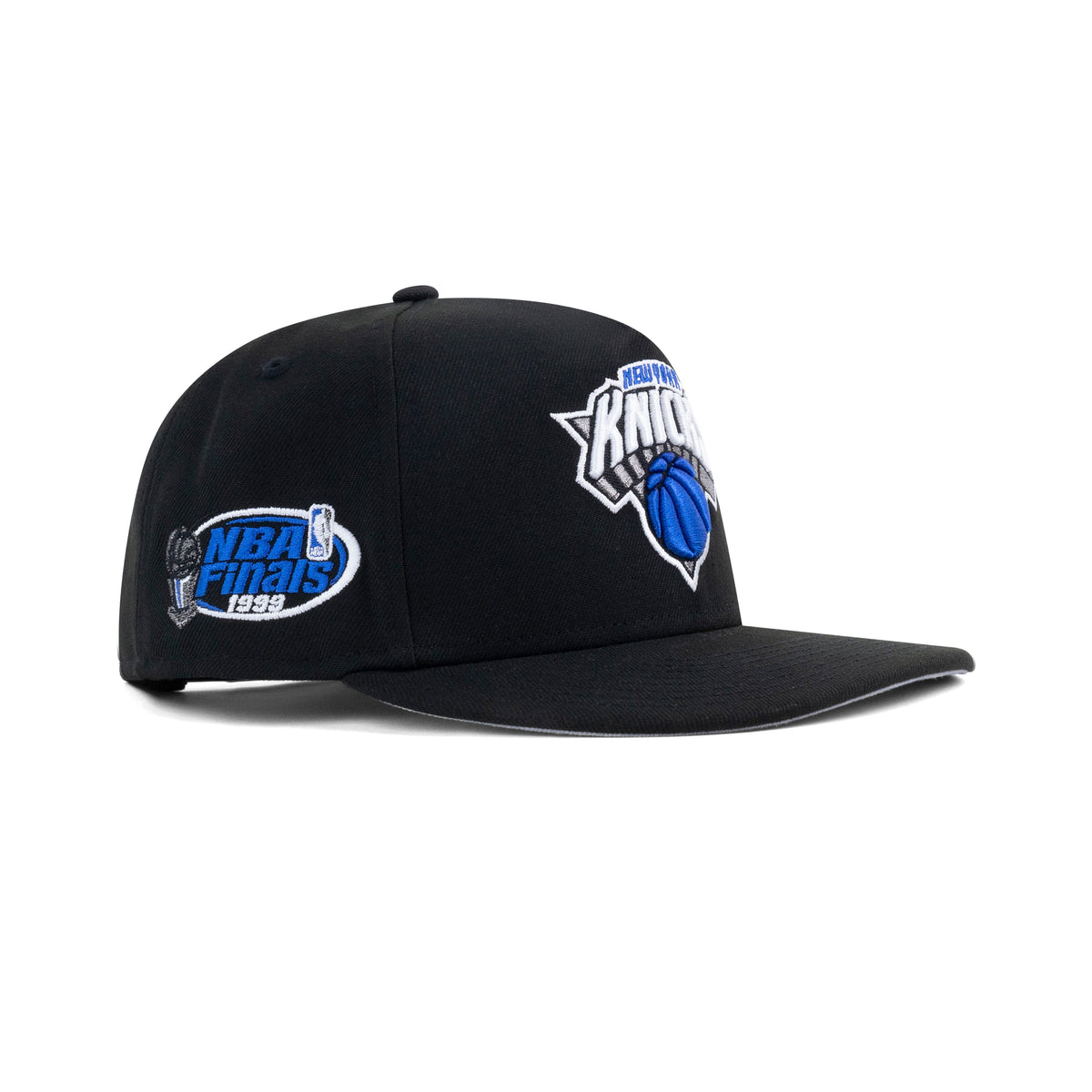 New Era New York Knicks Snapback Grey Bottom Black Sapphire Metallic Pewter - Photo 1