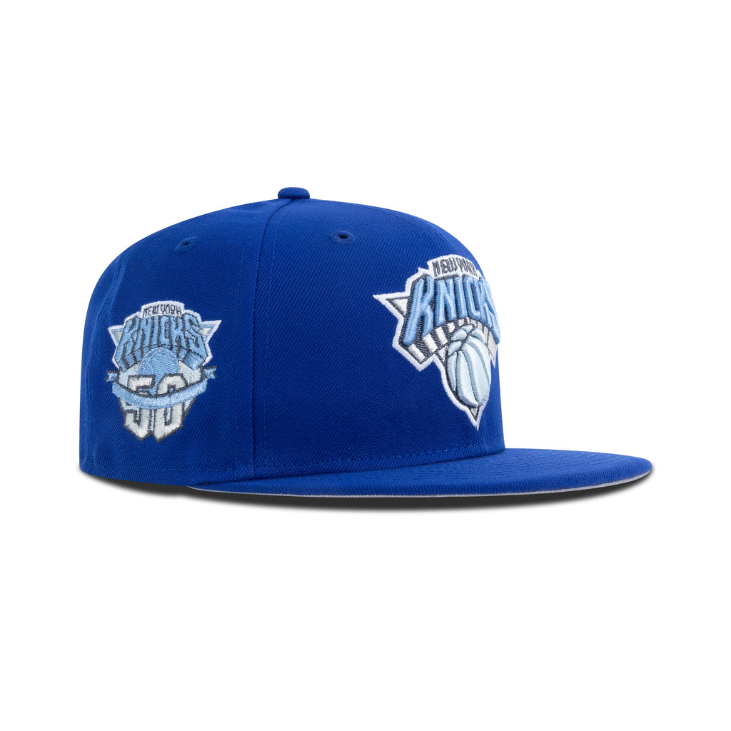 New Era New York Knicks Fitted Sky Bottom Light Royal Ultra Blue - Photo 1