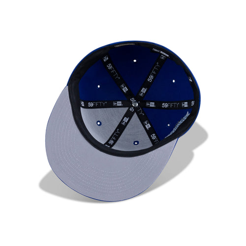 New Era New York Knicks Fitted Sky Bottom Light Royal Ultra Blue - Undervisor