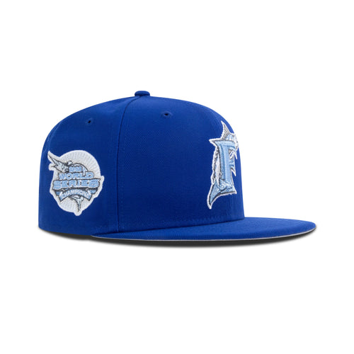 New Era Florida Marlins Fitted Sky Bottom Light Royal Ultra Blue - Photo 1