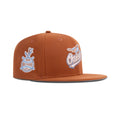 New Era Baltimore Orioles Fitted Grey Bottom Rust Orange Ultra Blue Metallic Copper - Photo 1