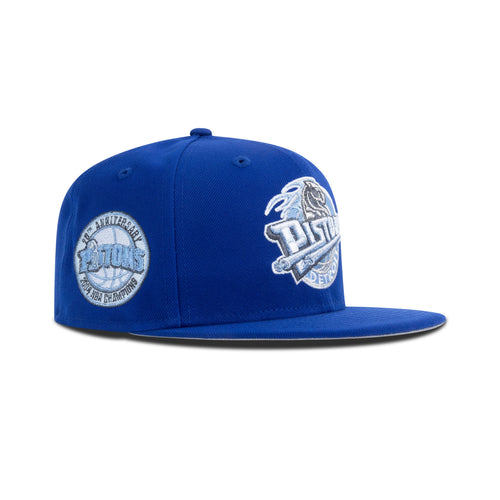New Era Detroit Pistons Fitted Sky Bottom Light Royal Ultra Blue - Photo 1