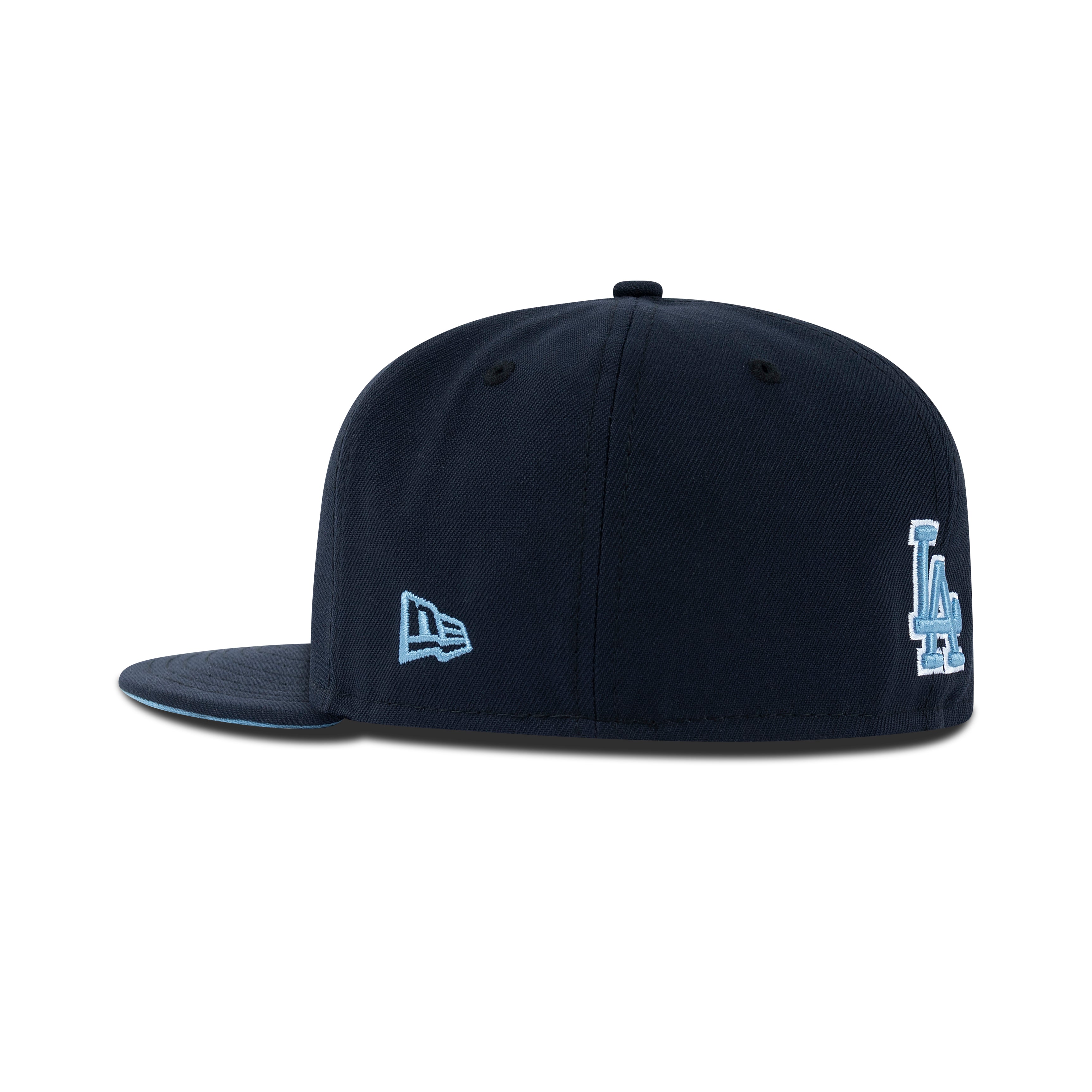 New Era Los Angeles Dodgers Fitted Sky Bottom "Navy Sky White" (1958-2008 50th Anniversary Embroidery)