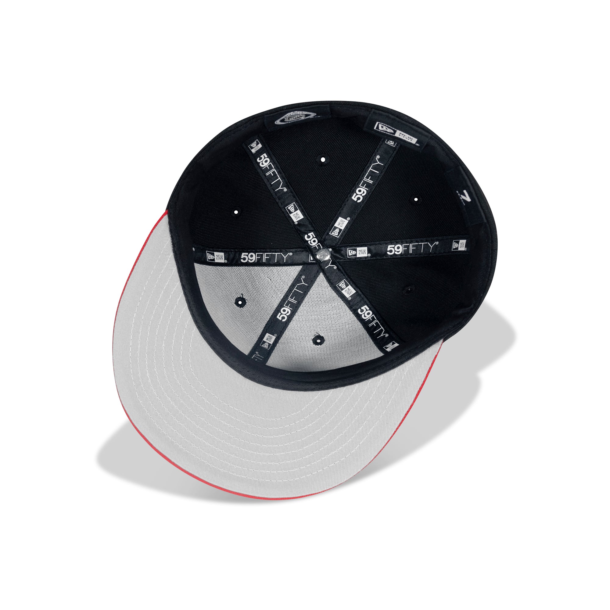 New Era Detroit Red Wings Fitted Grey Bottom "Black Red"