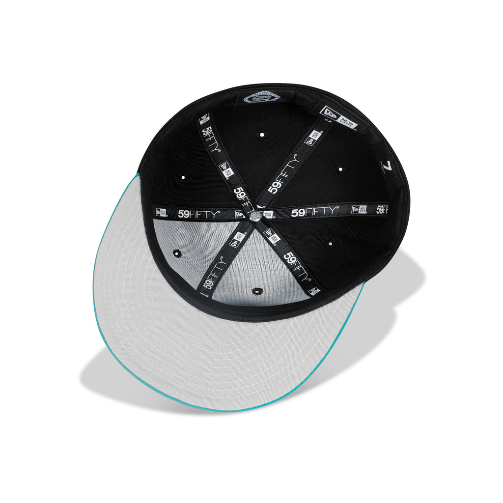 New Era San Jose Sharks Fitted Grey Bottom "Black Aqua"