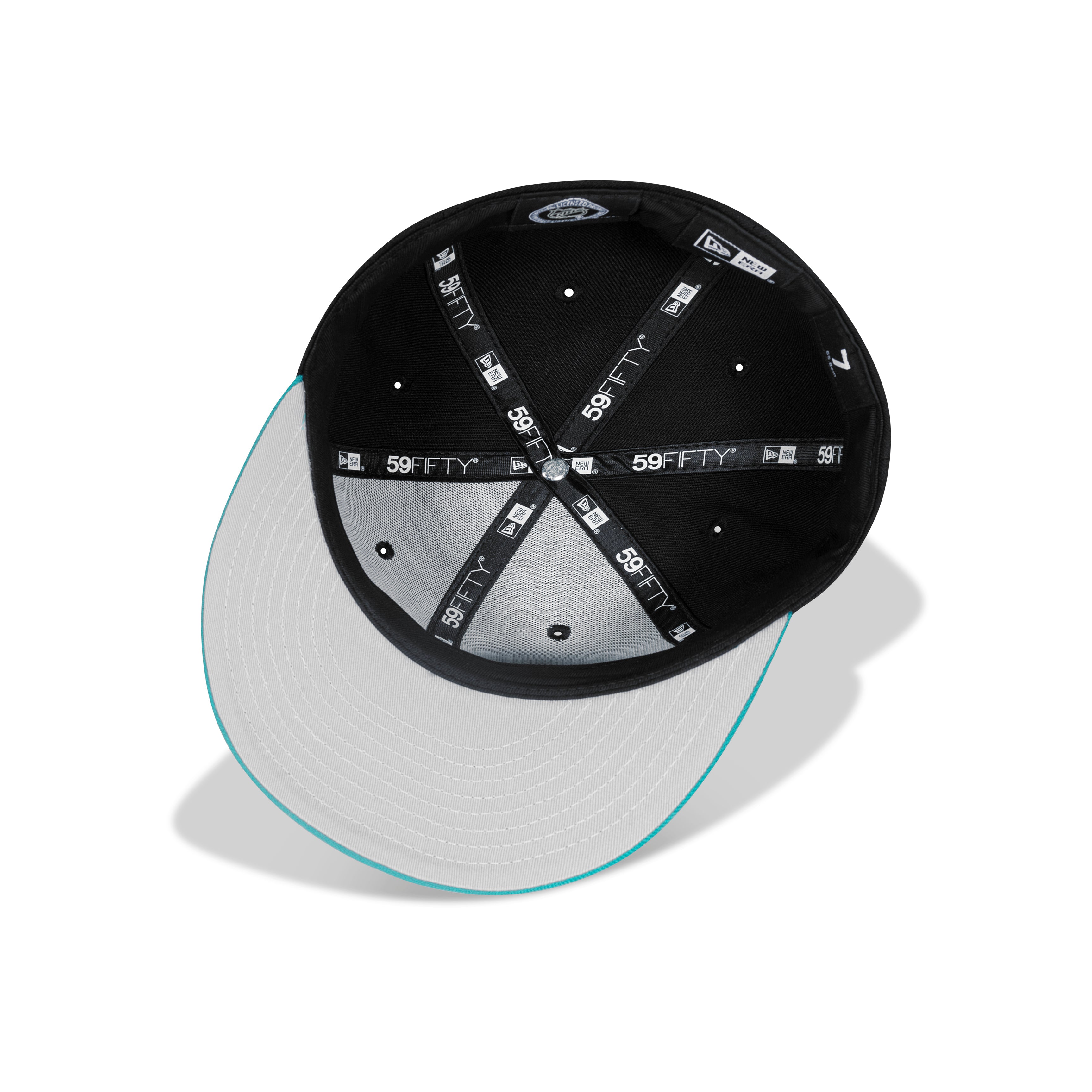 New Era San Jose Sharks Fitted Grey Bottom "Black Aqua"