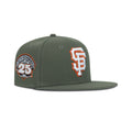 New Era San Francisco Giants Fitted Grey Bottom "Olive White Orange" (25 Years Embroidery)