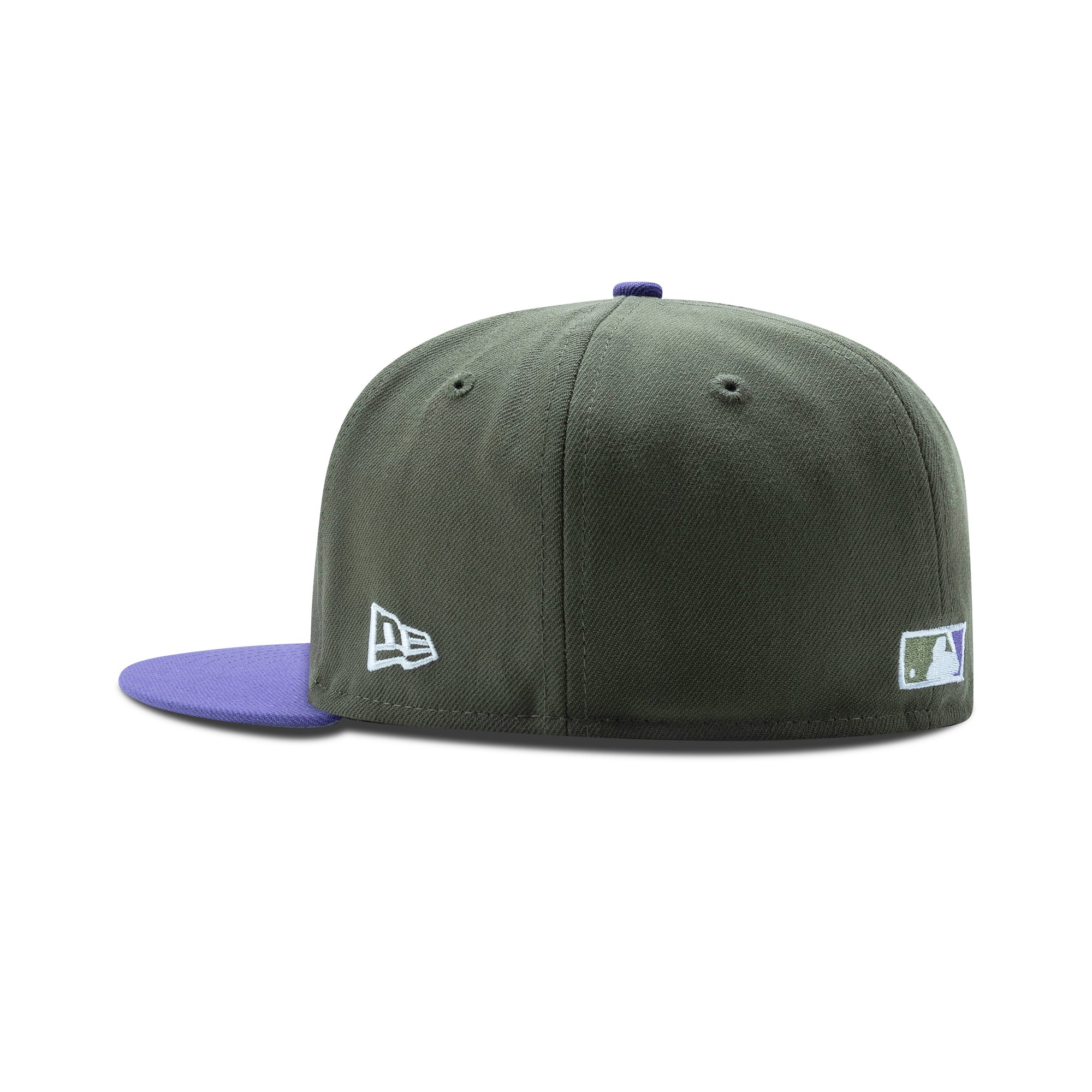 New Era Arizona Diamondbacks Fitted Grey Bottom "Olive Purple" (1998 Inaugural Season Embroidery)