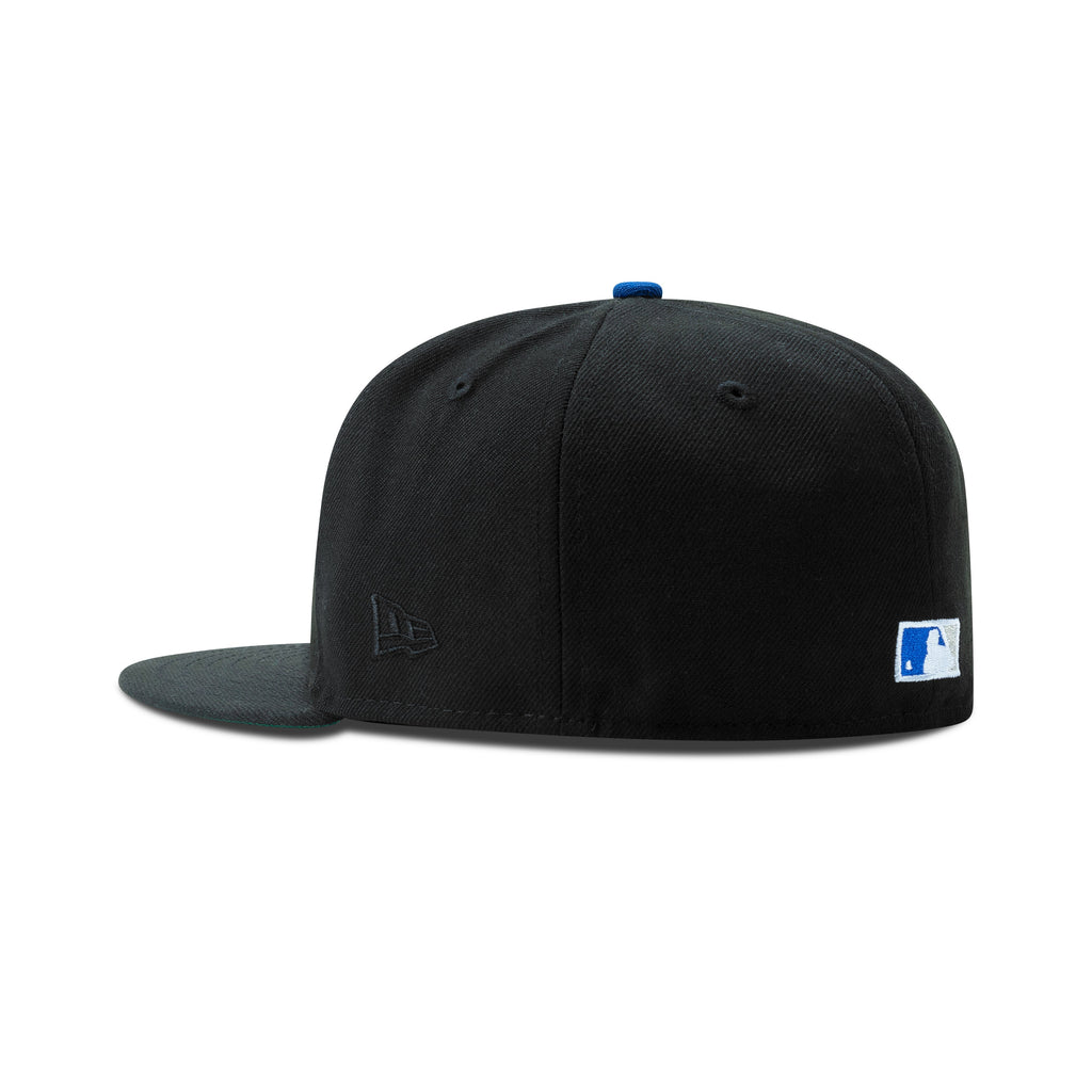New Era Los Angeles Dodgers Fitted Green Bottom "Black Royal"