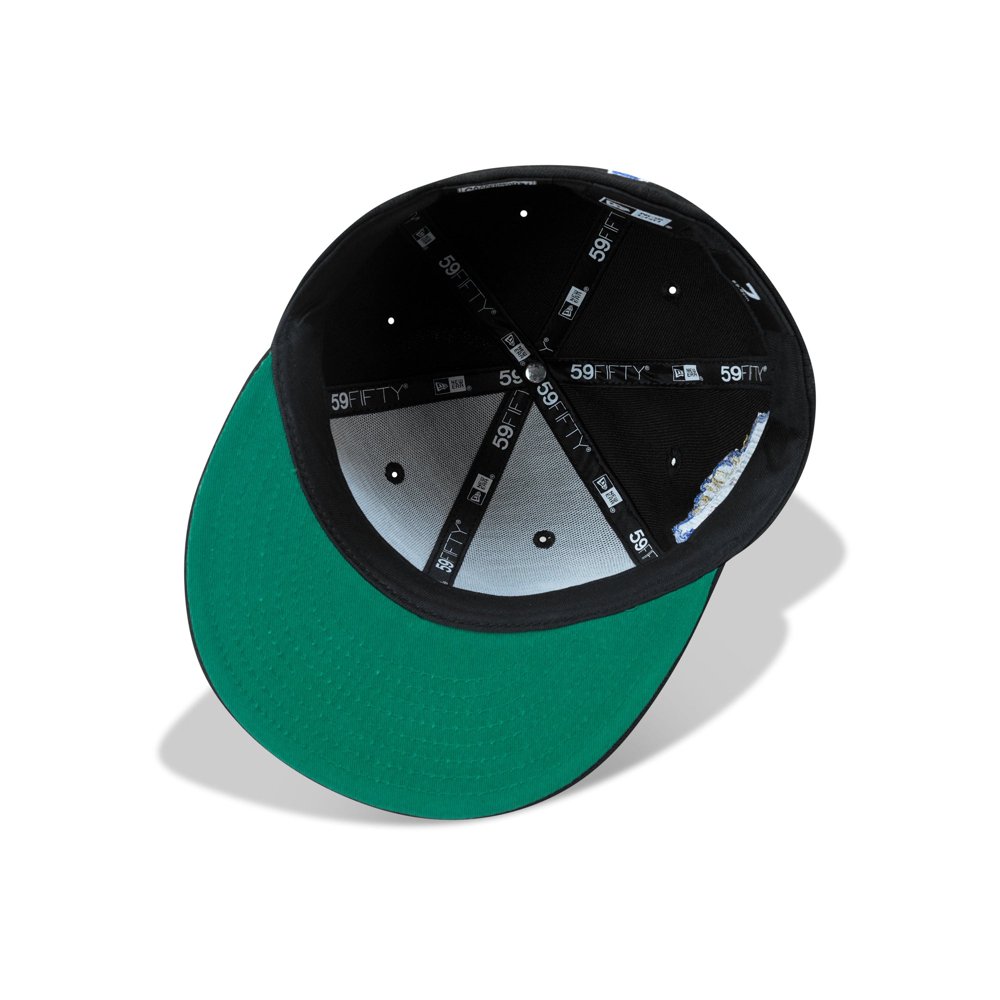New Era Los Angeles Dodgers Fitted Green Bottom "Black Royal"