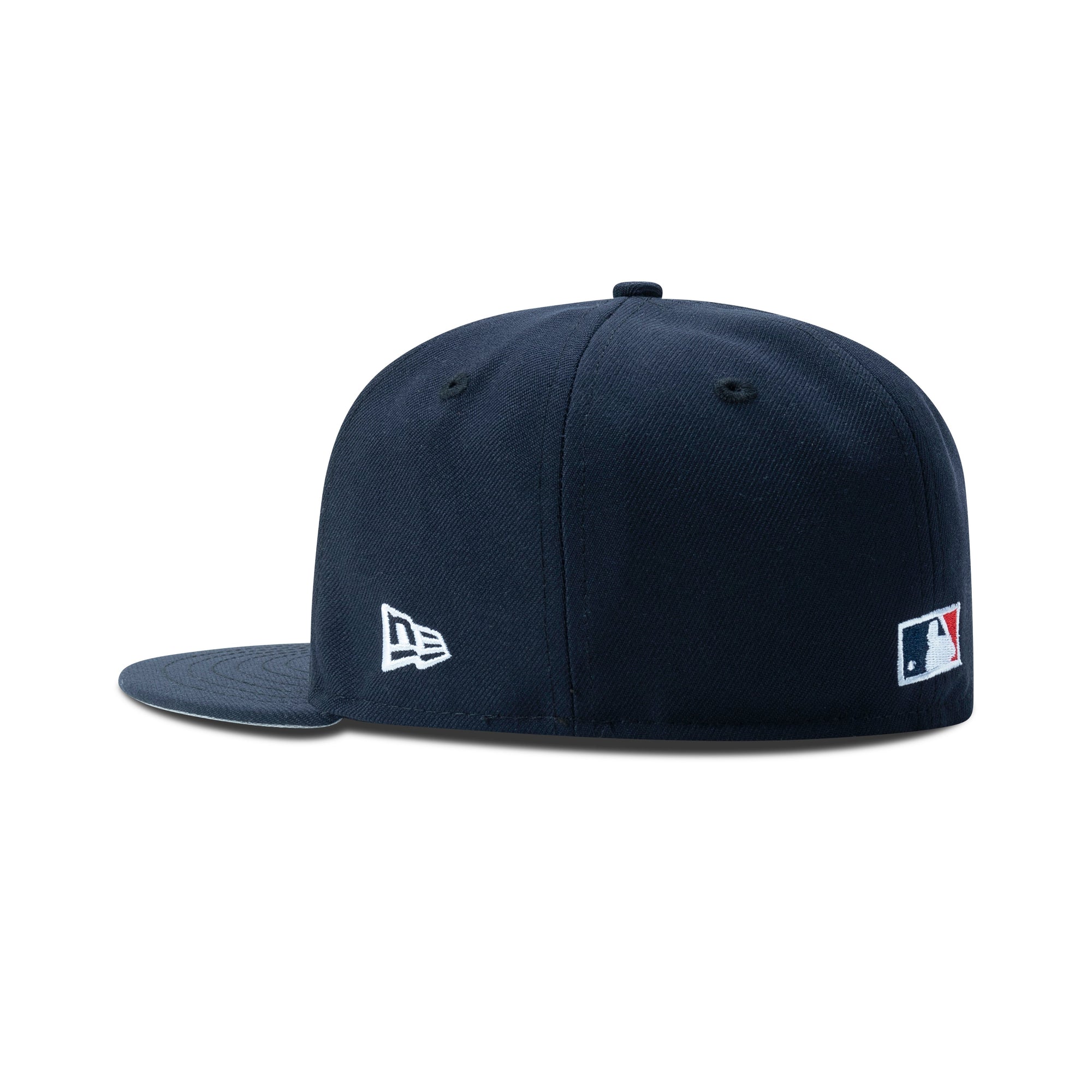 New Era Atlanta Braves Fitted Grey Bottom "Navy Red"
