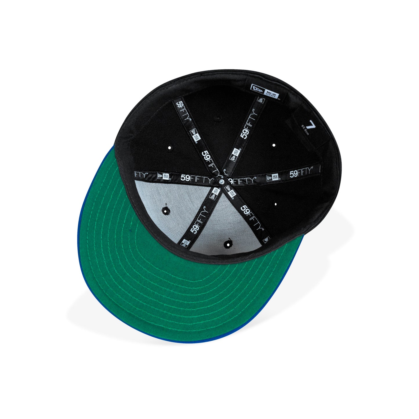 New Era Long Island Fitted Green Bottom "Black White Blue"