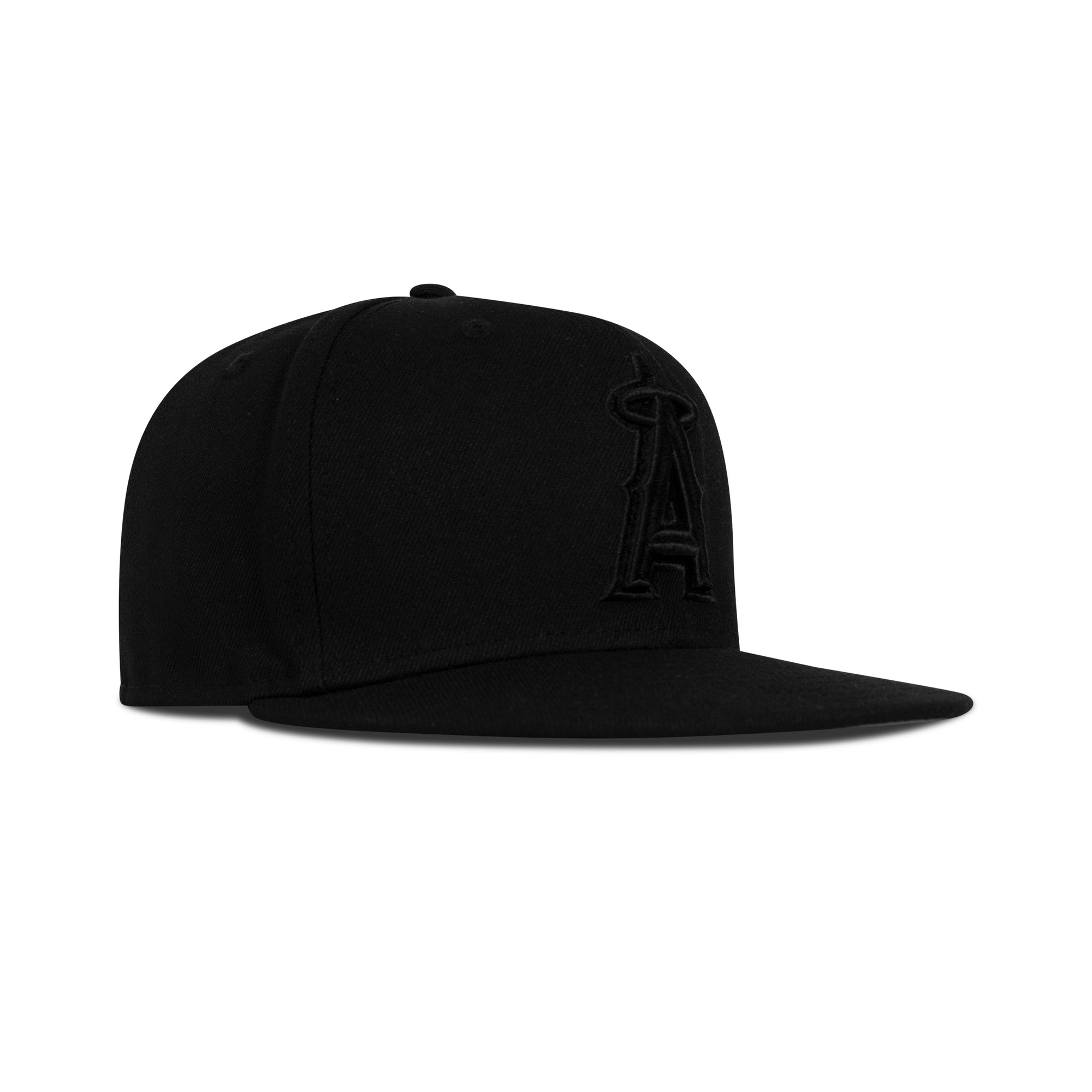 New Era L.A. Anaheim Angels Fitted Grey Bottom "Black Black"