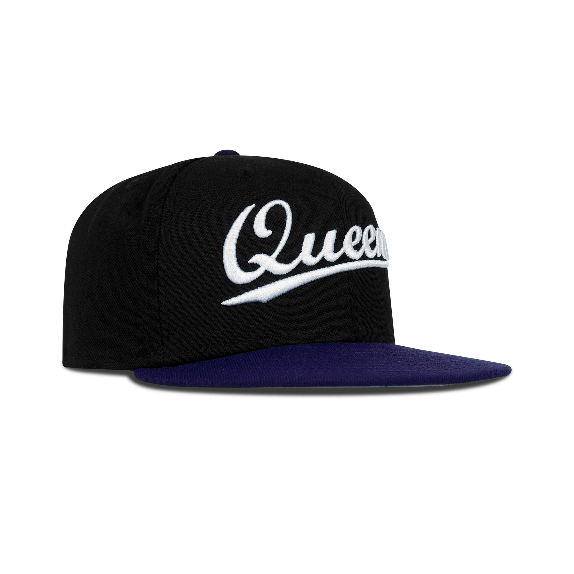 New Era Queens NY Fitted Grey Bottom "Black White Purple"