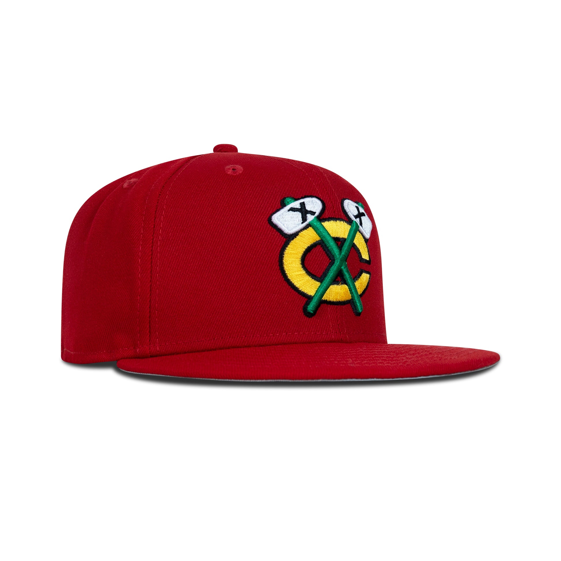 New Era Chicago Blackhawks Fitted Grey Bottom "Red Yellow Green"