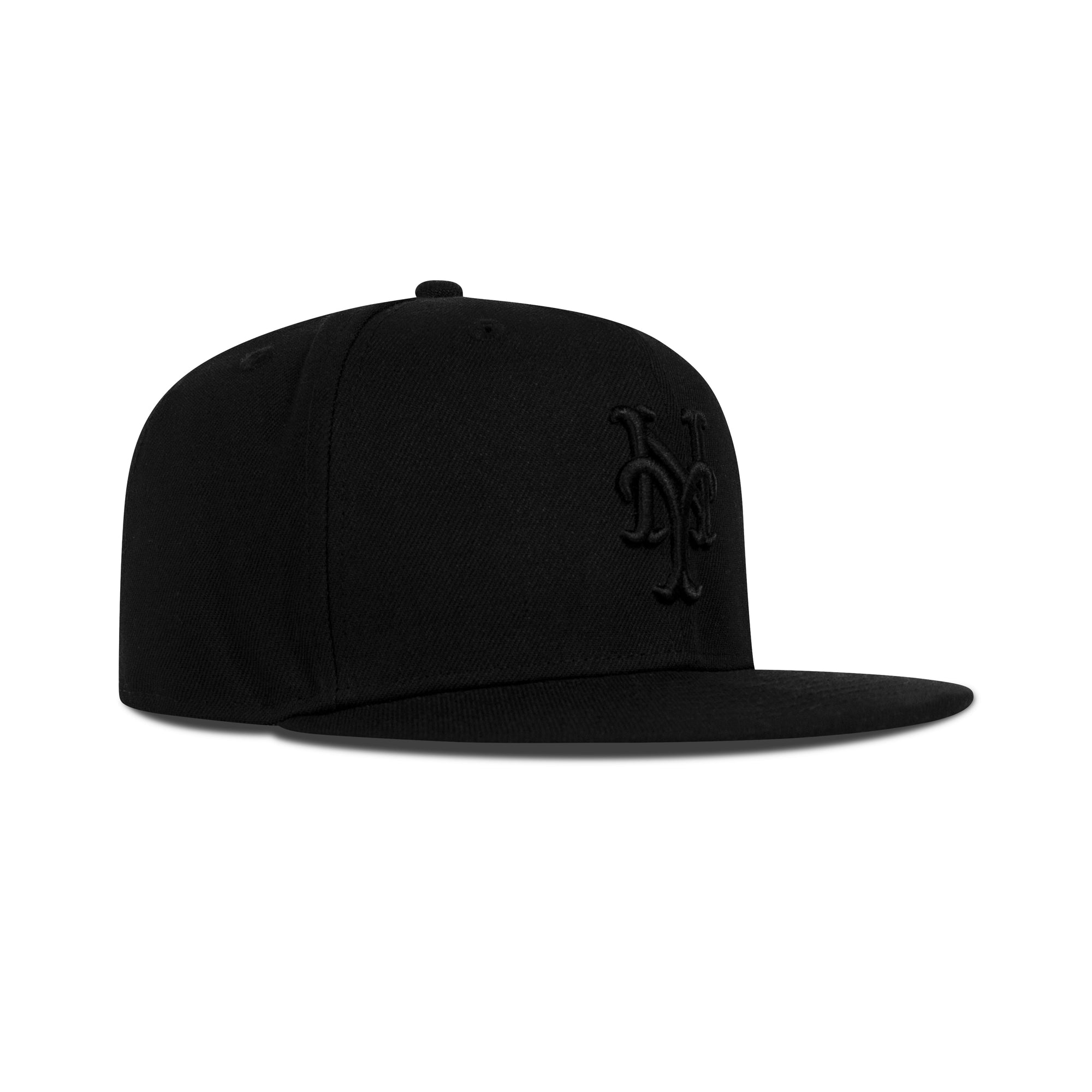 New Era New York Mets Fitted Grey Bottom "Black Black"
