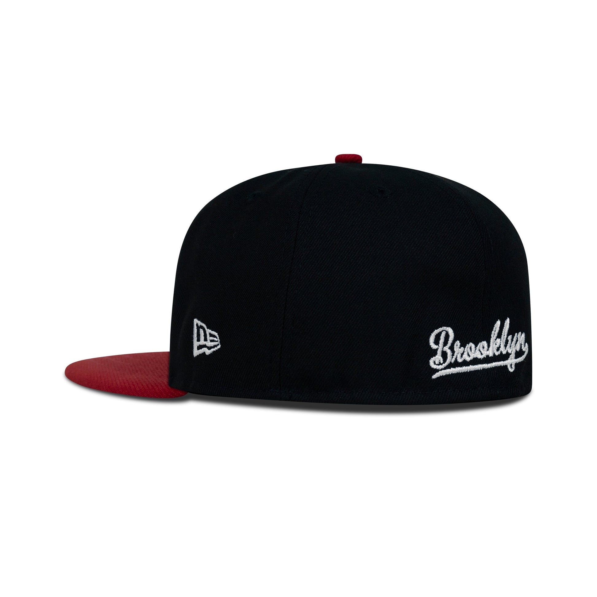 New Era Brooklyn NY Fitted Green Bottom "Black White Red"