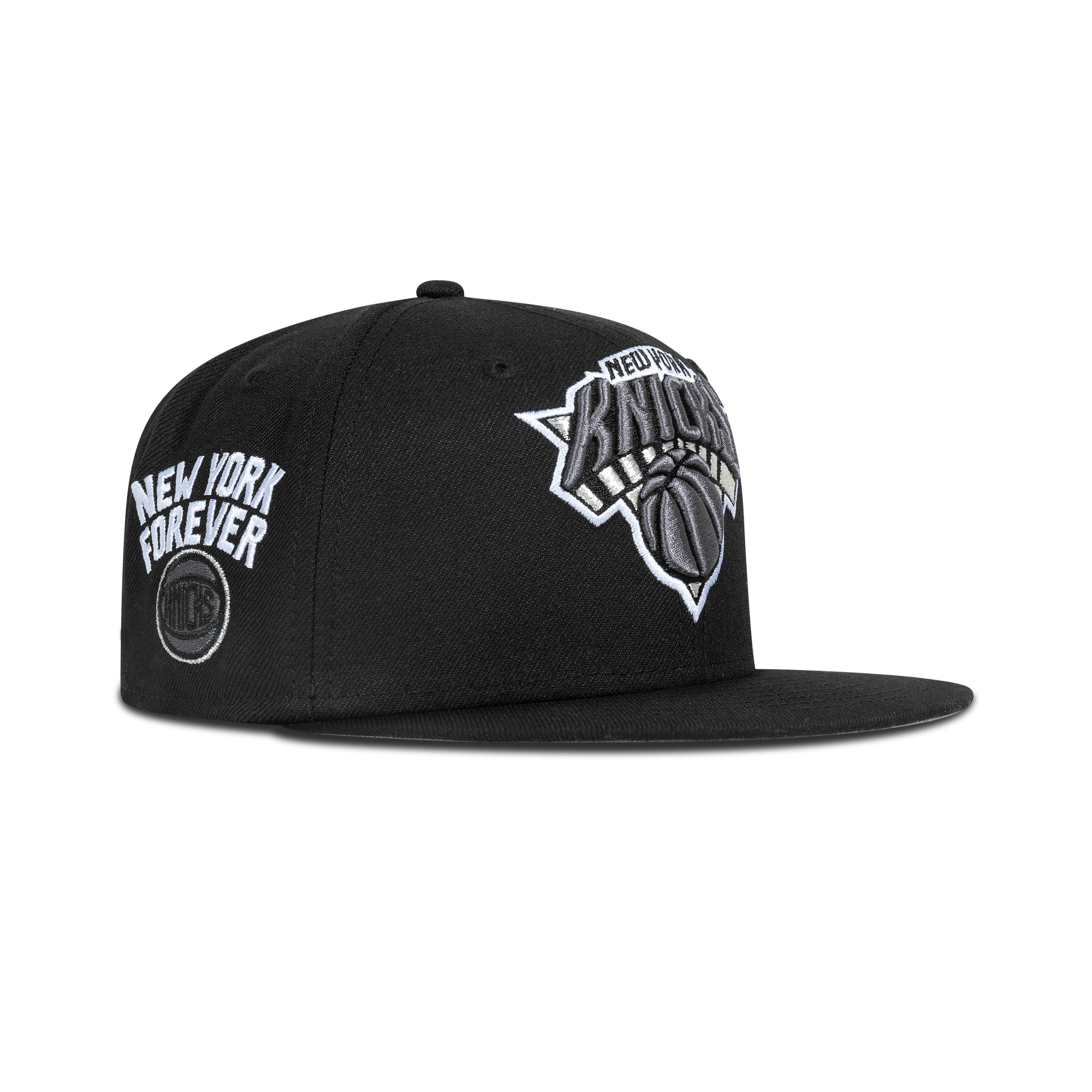 New Era New York Knicks Fitted Grey Bottom "Black Dark Grey" (New York Forever Embroidery)