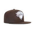 New Era New York Knicks  Fitted Grey Bottom "Brown White"