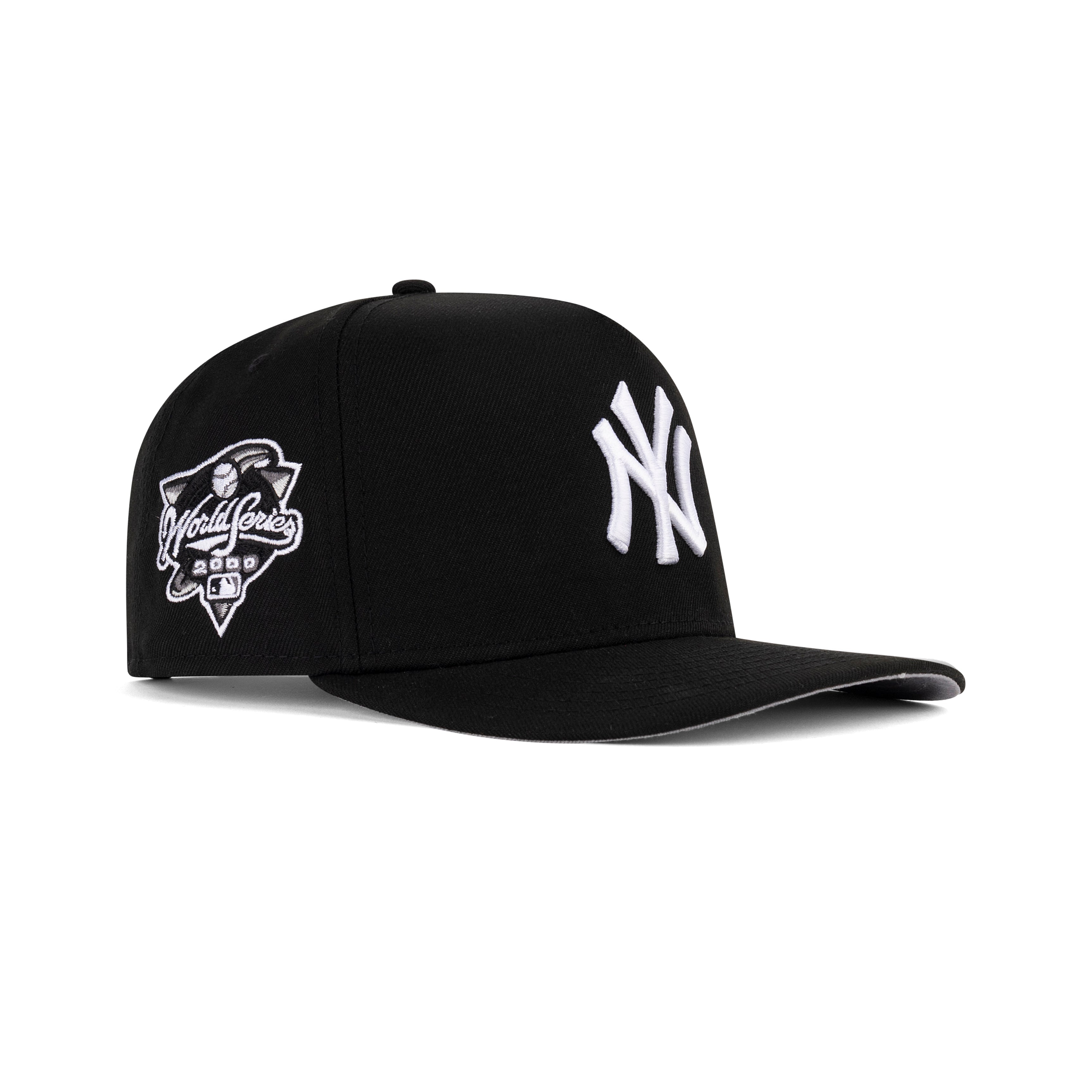 New Era New York Yankees A-Frame Snapback Grey Bottom "Black White" (2000 World Series Embroidery)