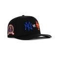 New Era NYY Vs. NYM A-Frame Snapback Grey Bottom "Black Royal Orange" (25th Subway Series World Series Anniversary Embroidery)