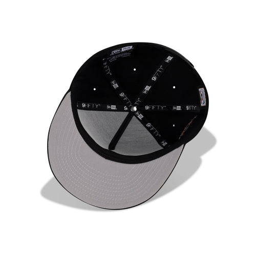 New Era NYY Vs. NYM A-Frame Snapback Grey Bottom "Black Royal Orange" (25th Subway Series World Series Anniversary Embroidery)