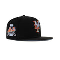 New Era New York Mets Fitted Sky Bottom "Black Metallic Blue Gray Countdown Orange" (1962-2002 40th Anniversary Embroidery)